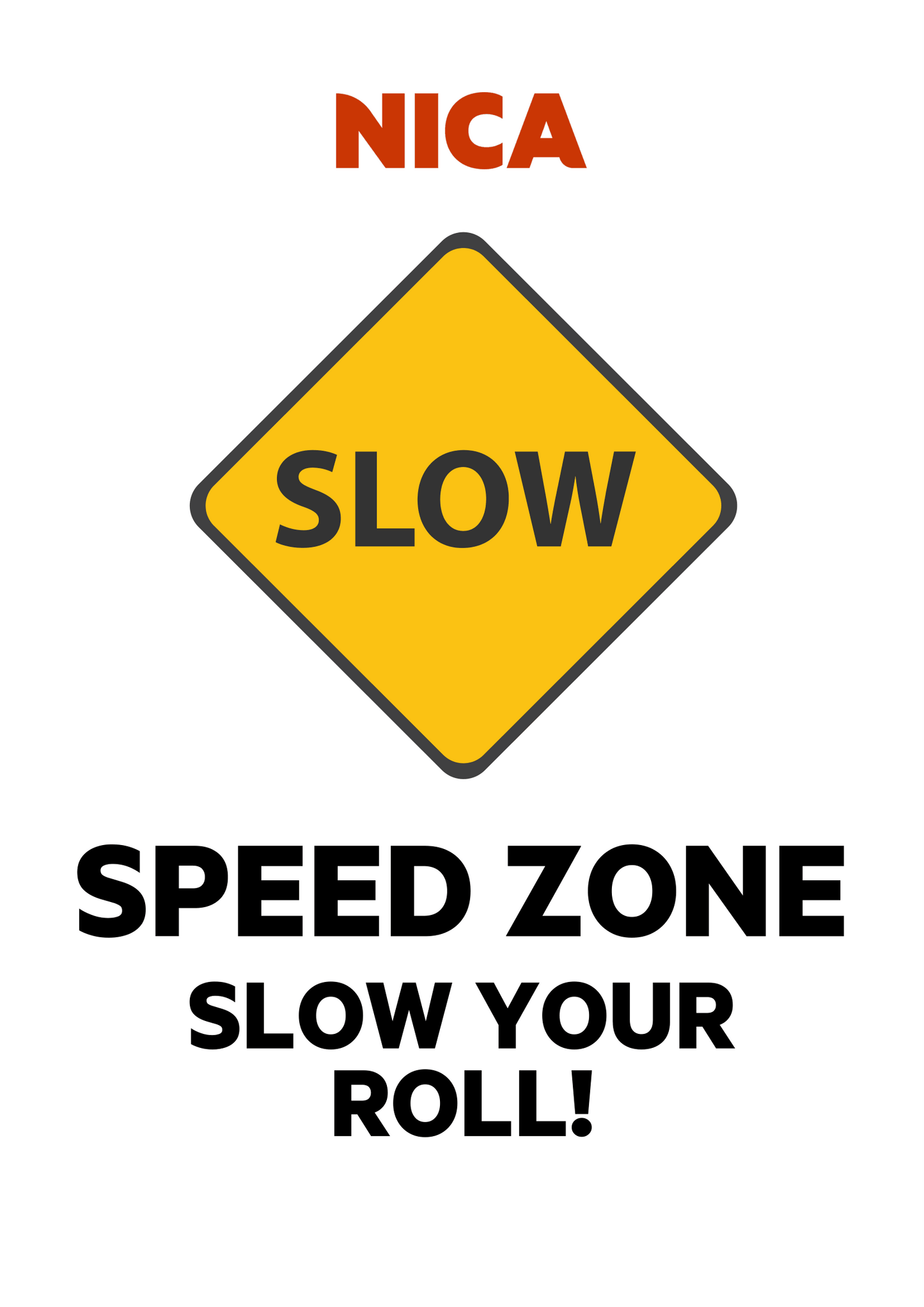 Official NICA Course Marking Signs